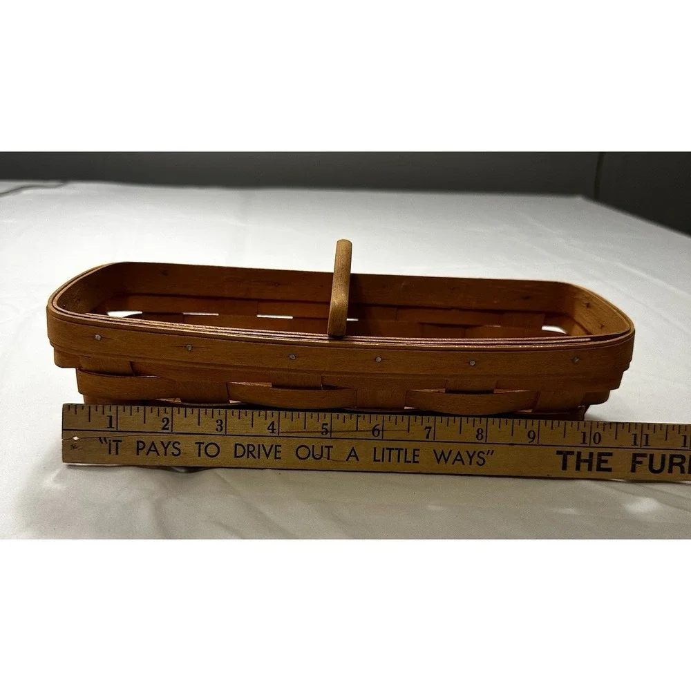 Longaberger 1995 Cracker Basket With Wooden Divider‎